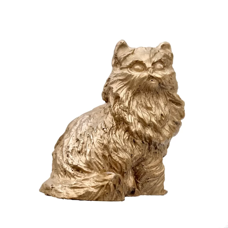 Sculpture entitled "A Coal Cat"